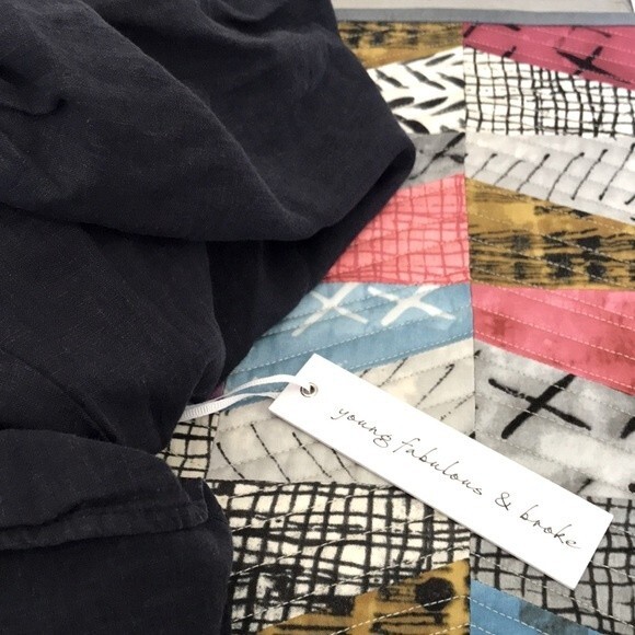 Young Fabulous & Broke High Tea Dress sz Small NWT Linen Blend - Picture 15 of 15